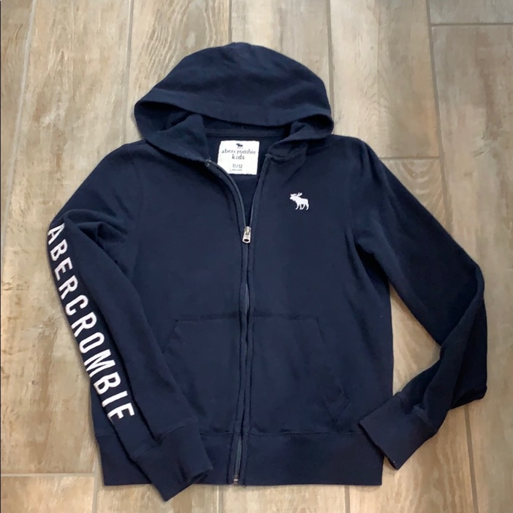 Ex Cond! Abercrombie kids zip up hoodie sz 11/12